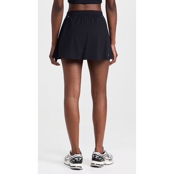 Splits59 Venus High Waist Piped Skort Skirt Tennis Active Athleisure Black Sz XL - Picture 2 of 9